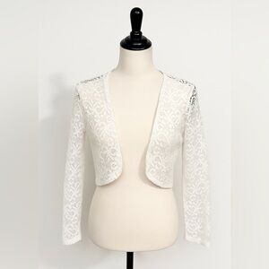 BCX Women's Ivory Lace Blouse